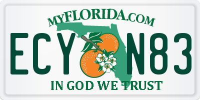 FL license plate ECYN83