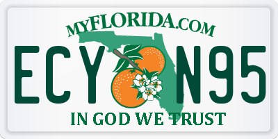 FL license plate ECYN95