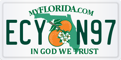 FL license plate ECYN97
