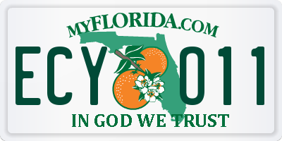 FL license plate ECYO11