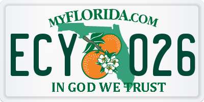 FL license plate ECYO26