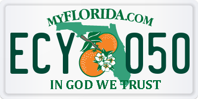 FL license plate ECYO50