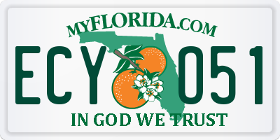 FL license plate ECYO51