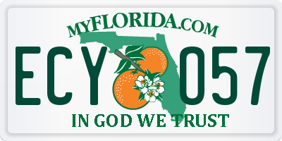 FL license plate ECYO57