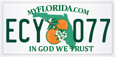 FL license plate ECYO77