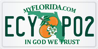FL license plate ECYP02