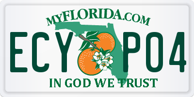 FL license plate ECYP04