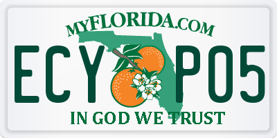 FL license plate ECYP05