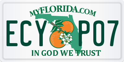FL license plate ECYP07