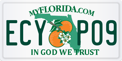 FL license plate ECYP09