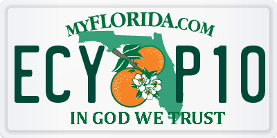 FL license plate ECYP10