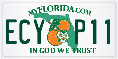 FL license plate ECYP11