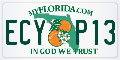 FL license plate ECYP13