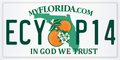 FL license plate ECYP14