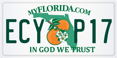 FL license plate ECYP17