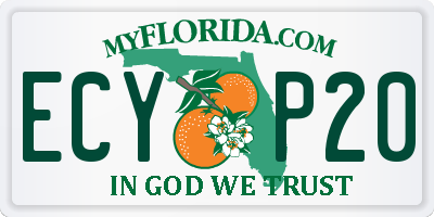 FL license plate ECYP20