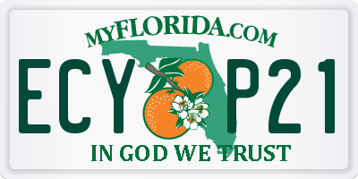 FL license plate ECYP21