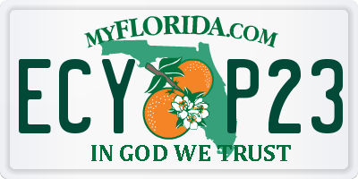 FL license plate ECYP23