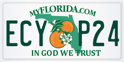 FL license plate ECYP24