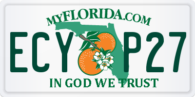 FL license plate ECYP27
