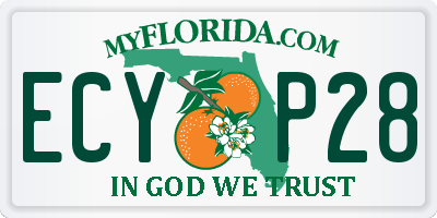 FL license plate ECYP28