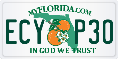 FL license plate ECYP30