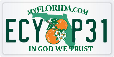 FL license plate ECYP31