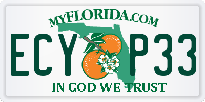 FL license plate ECYP33