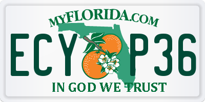 FL license plate ECYP36
