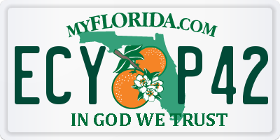 FL license plate ECYP42