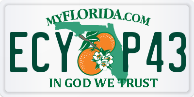FL license plate ECYP43