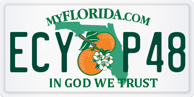 FL license plate ECYP48
