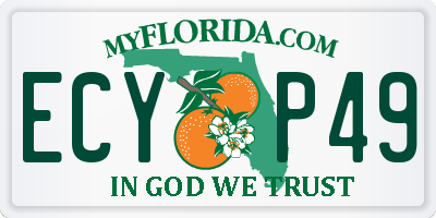 FL license plate ECYP49