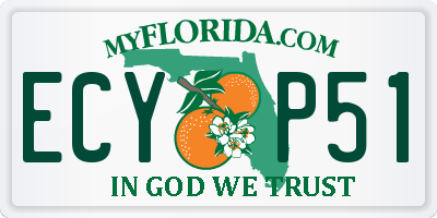 FL license plate ECYP51