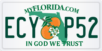 FL license plate ECYP52