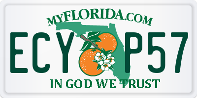 FL license plate ECYP57