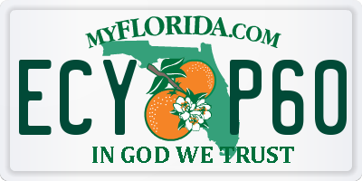 FL license plate ECYP60