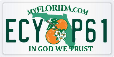 FL license plate ECYP61