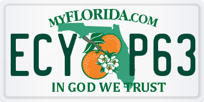 FL license plate ECYP63