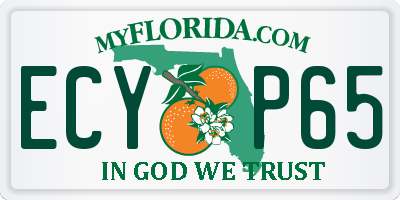FL license plate ECYP65