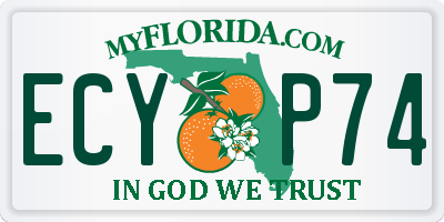 FL license plate ECYP74