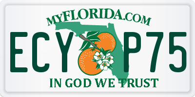FL license plate ECYP75