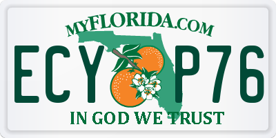 FL license plate ECYP76