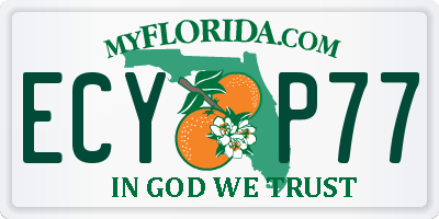 FL license plate ECYP77