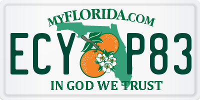 FL license plate ECYP83