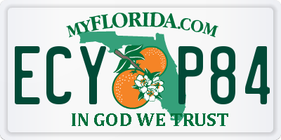 FL license plate ECYP84