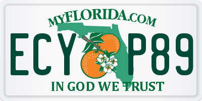 FL license plate ECYP89