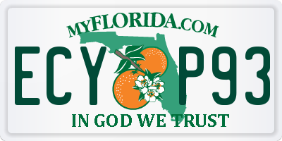 FL license plate ECYP93