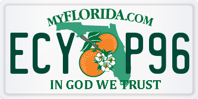 FL license plate ECYP96