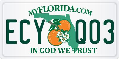 FL license plate ECYQ03